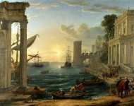 Seaport with the Embarkation of the Queen of Sheba